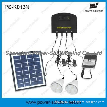 Solar home lighting Kits with USB mobile phone charger